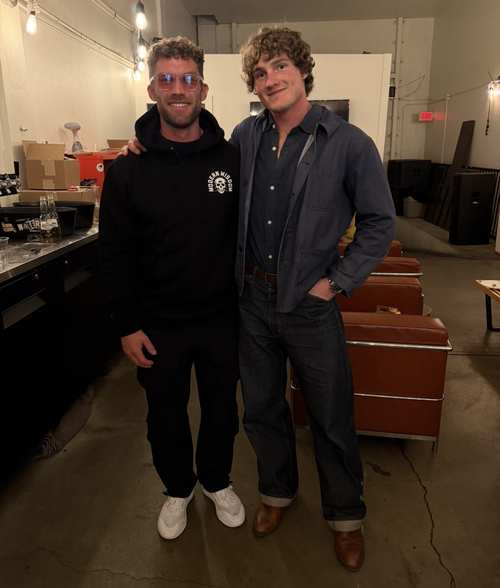 Jacob with Chris Williamson