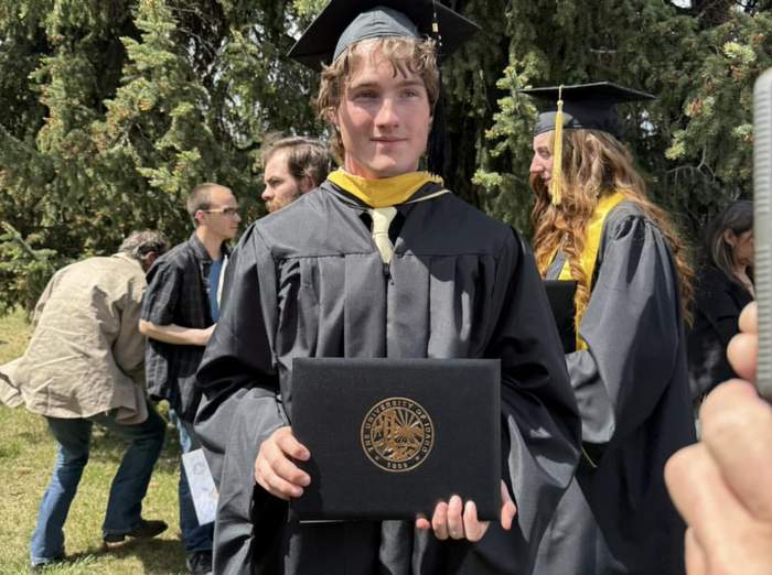 Jacob Smith at his University of Idaho graduation